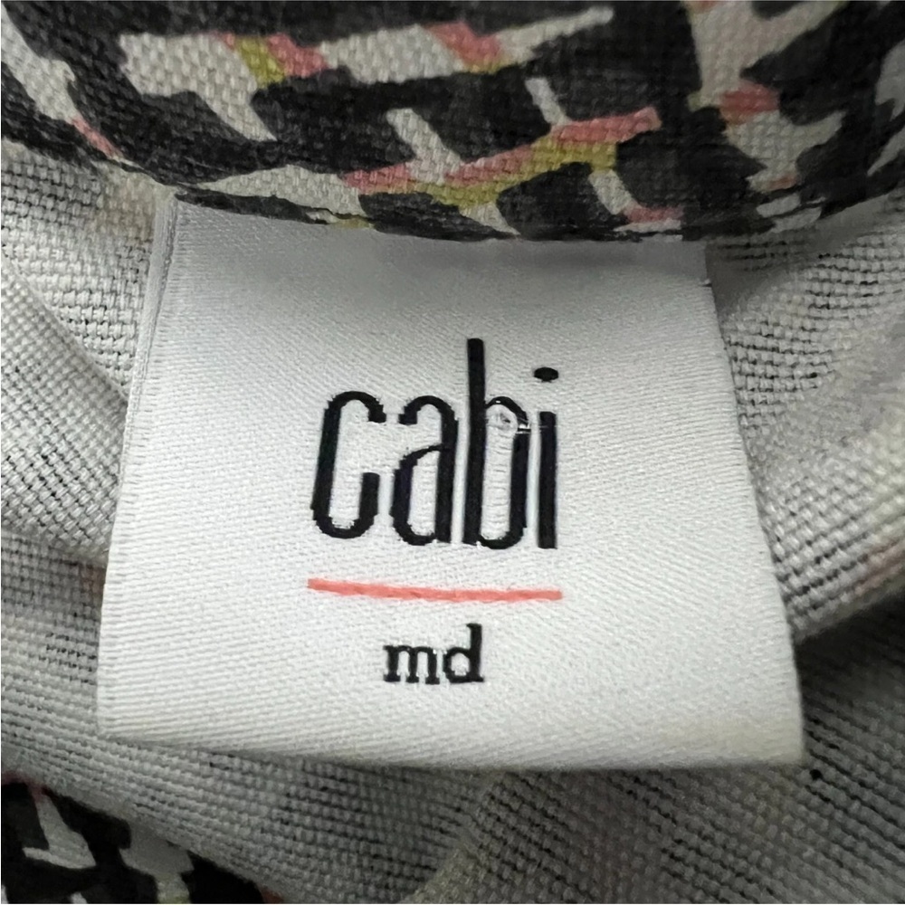 Cabi Womens Multicolor Geometric Long Sleeve Full Zip Motorcycle Jacket Size M - Picture 3 of 9